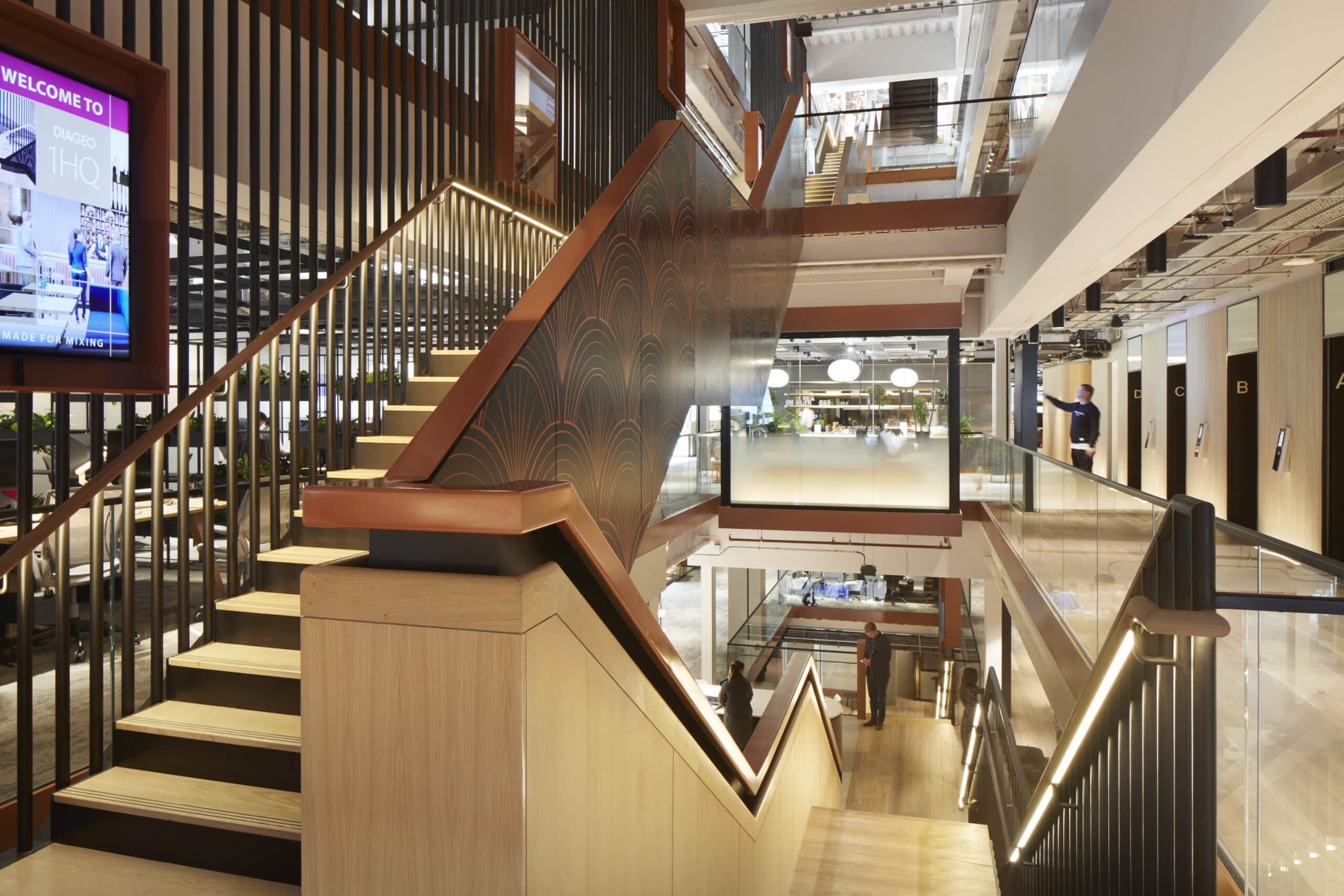 
            Diageo HQ staircase          